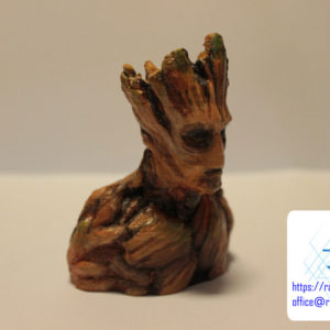 druk 3d figurek malowanie figurek Groot popiersie