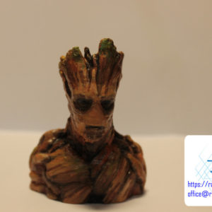 druk 3d figurek malowanie figurek Groot popiersie