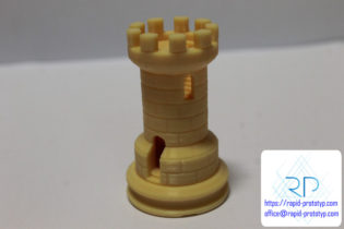 Wieża 5 cm druk 3d z żywicy światłoutwardzalnej DPP