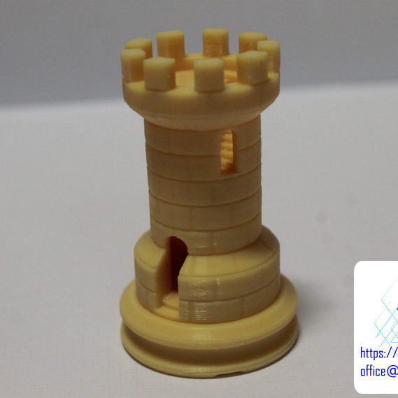 Wieża 5 cm druk 3d z żywicy światłoutwardzalnej DPP