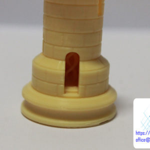 Wieża 5 cm druk 3d z żywicy światłoutwardzalnej DPP