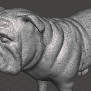 projektowanie-3d-designerskie-pies-bulldog projektowanie designerskie 3d psa modelowanie