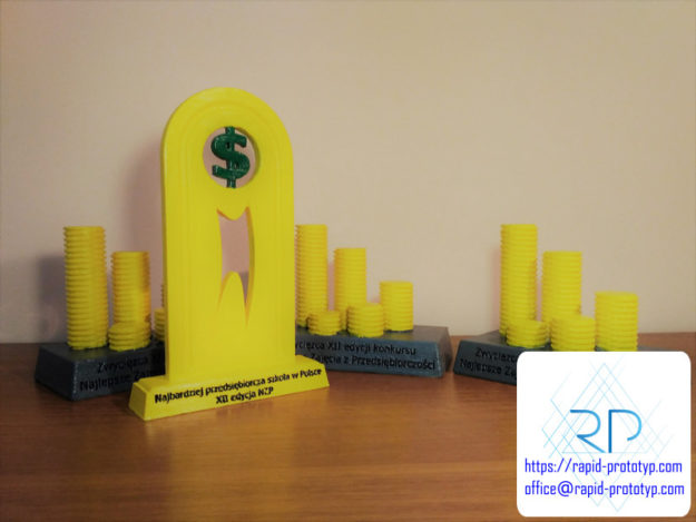 tworzenie pucharów, nagroda nzp druk 3d