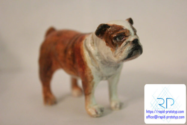 malowana figurka druk 3d psa