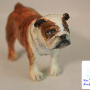 wydruk-3d-pies-bull-dog-3d-printed-05 malowana figurka druk 3d psa