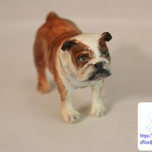wydruk-3d-pies-bull-dog-3d-printed-07 malowana figurka druk 3d psa